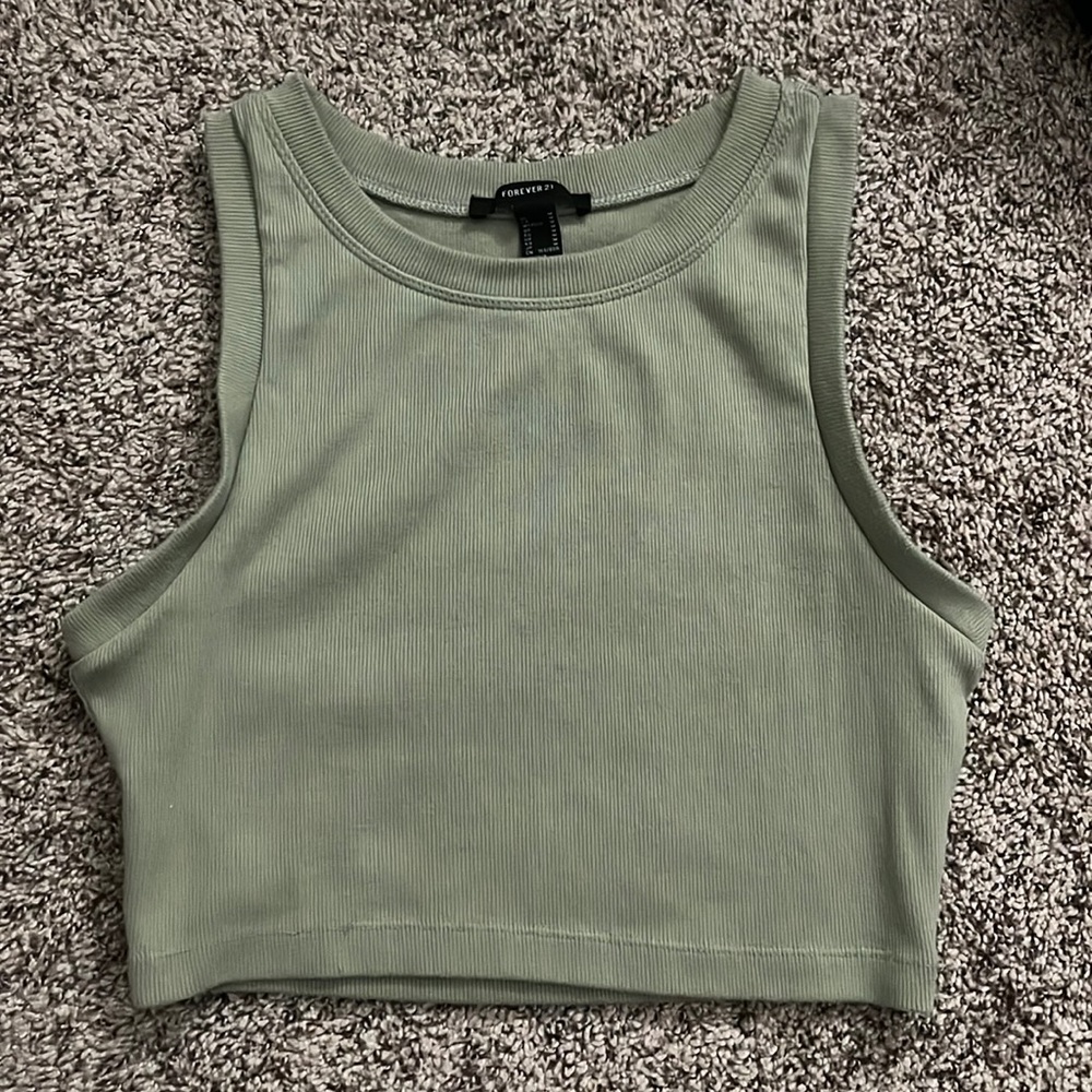 Green Crip top